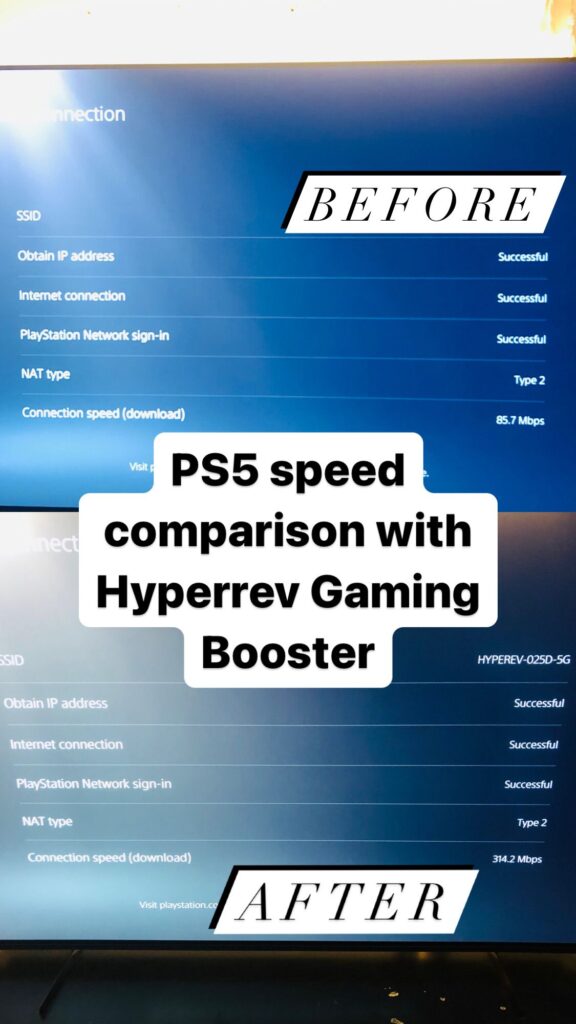 HYPEREV console gaming booster, smart router to boost PlayStation